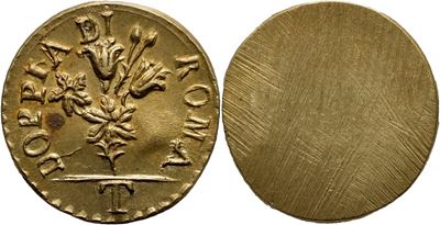 Moneta, Peso monetale di Alessandro VII (1655-1667), Doppia Ø: 22 mm.