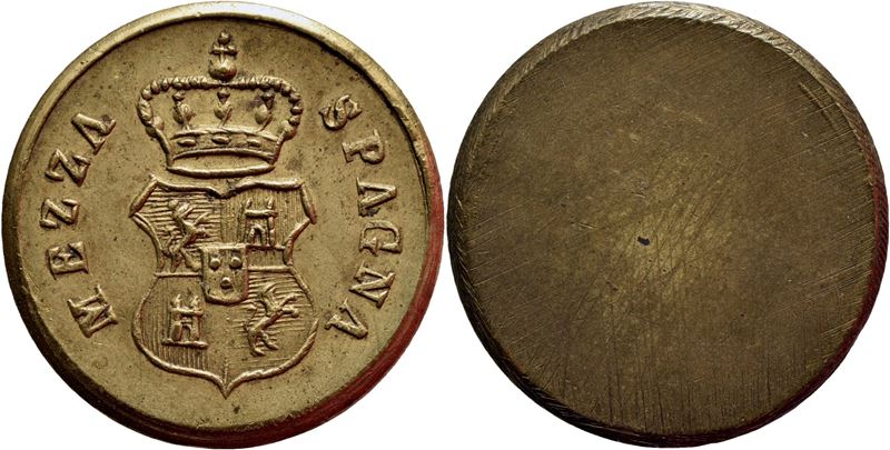 Moneta Spagnola, Peso monetale 4 Reali, Ø 26 mm, BR 13,46 g