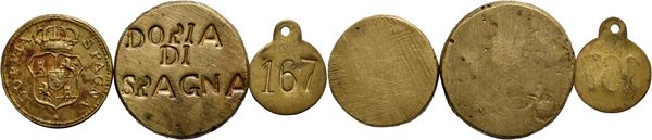 VARIE. Lotto di tre pesi monetali. Varie