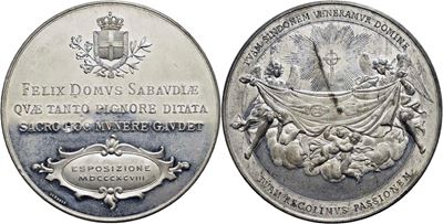 SAVOIA, Umberto I - Medaglia commemorativa del 1898; Esposizione della Sacra Sindone, Ø 47 mm, MB...