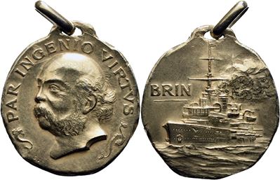 Savoia, Medaglia commemorativa di V. Emanuele III - Regia Nave Benedetto Brin, 1901