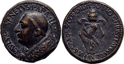 Medaglia di Paolo II (1464-1471), 1465, Rame, Ø: 31 mm, Mod. 79