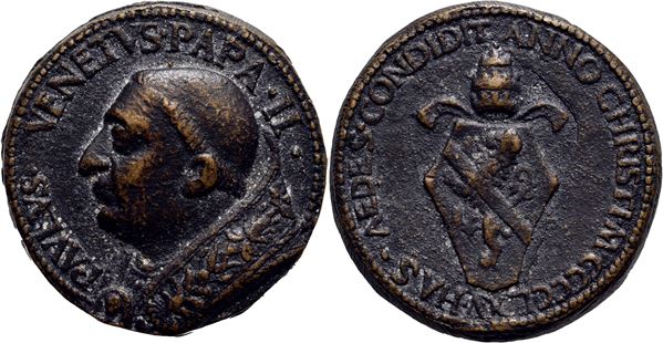 STATO PONTIFICIO. Paolo II (1464-1471) - Medaglia - 1465 Ø: 31 mm. - (AE g. 32,5) Mod. 79. qSPL