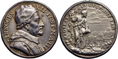 Innocenzo XII, Medaglia del 1694, 35mm, Peso 17,1g