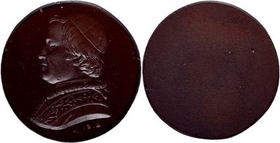 Pio IX, Cameo celebrativo del Pontificato (1846-1878), Ø: 17 mm