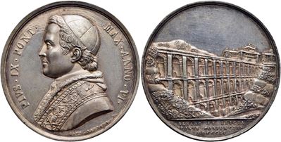 Pio IX, Medaglia commemorativa - A. VI - AG RR Mont. 38 Ex Baranowsky 2000