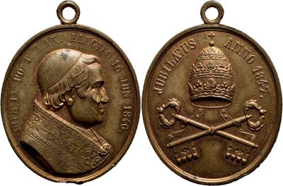 Pio IX, Medaglia commemorativa del Giubileo 1847