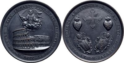 Pio IX, Medaglia commemorativa della Via Crucis al Colosseo, 1851