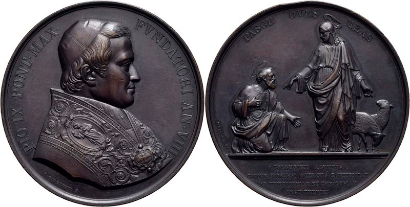 Pio IX, Medaglia A. VIII - Istituzione del Seminario Pio, 1846-1878
