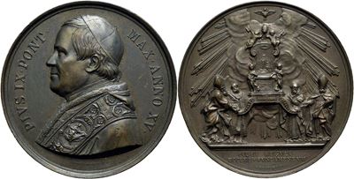 Pio IX, Medaglia commemorativa - A. XV - AE Mont. 79