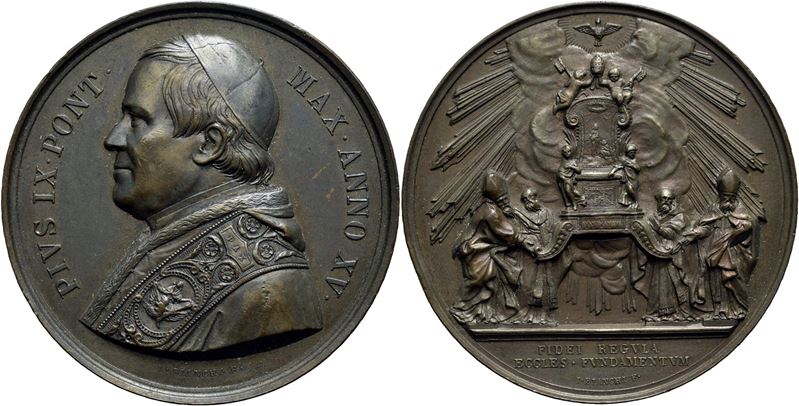 Pio IX, Medaglia commemorativa - A. XV - AE Mont. 79