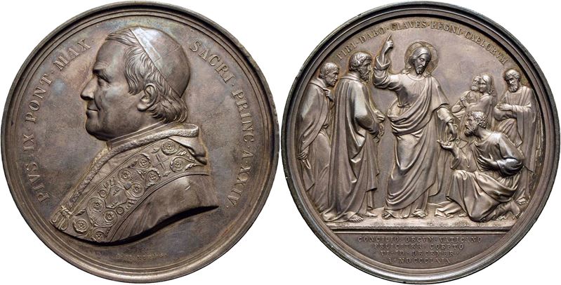 Stato Pontificio, Medaglia commemorativa del Concilio Ecumenico, 1869