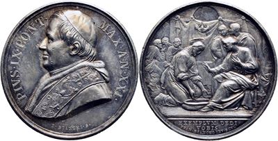 STATO PONTIFICIO, Medaglia di Pio IX (1846-1878), Dispensa A. XXI, Ø 32 mm