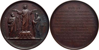 Pio IX, Medaglia commemorativa del 18° Centenario del martirio di Pietro e Paolo, 1867