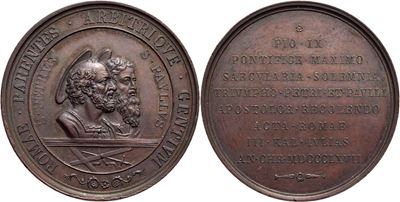 Pio IX, Medaglia commemorativa del Martirio di Pietro e Paolo, 1867