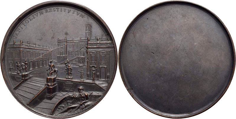 Pio IX, Medaglia commemorativa del Restauro del Campidoglio, 1867