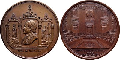 Pio IX, Medaglia commemorativa del Concilio Ecumenico del 1870
