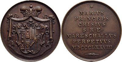 Pasinati, Roma. Sede Vacante (1878) - Medaglia in bronzo Ø: 28 mm