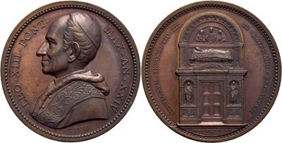 Leone XIII, Medaglia commemorativa (1878-1903) - A. XXIV - AE Mont. 76 - FDC