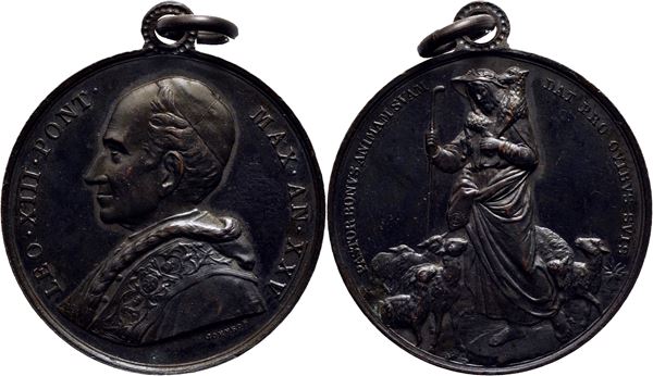 ROMA. Leone XIII (1878-1903) - Medaglia - A. XXV Opus: Johnson Ø: 30 mm. - AE Mod. 385. qFDC