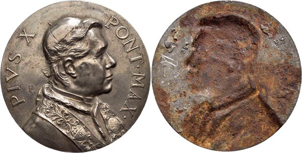 ROMA. Pio X (1903-1914) - Placchetta uniface Ø: 50 mm. - (MB g. 10,4). qFDC