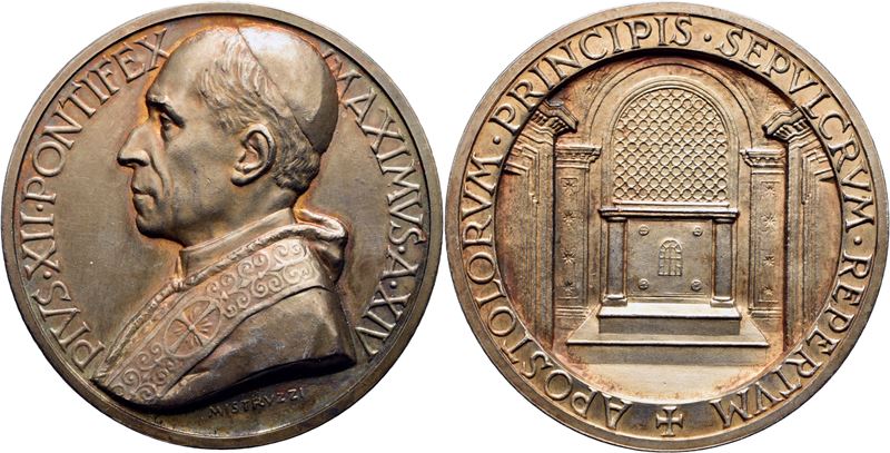 Pio XII, Medaglia commemorativa 1939-1958, A. XIV - AG RR Mont. 34