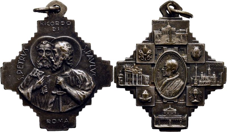Pio XII, Medaglia commemorativa - Ricordo di Roma