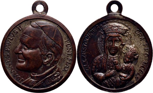 VATICANO. Giovanni Paolo II (1978-2005) - Medaglia - Madonna di Czestocova Ø: 26 mm. - AE. SPL+