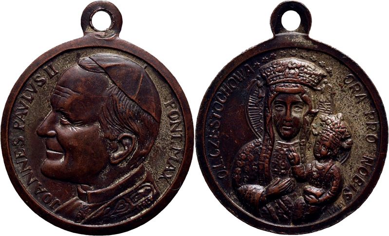 Giovanni Paolo II, Medaglia commemorativa - Madonna di Czestochowa, 1978-2005