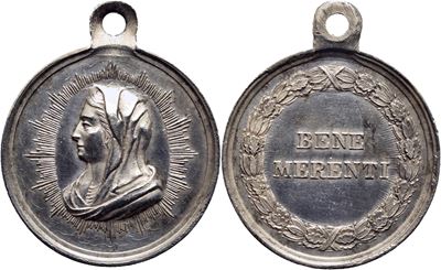 Medaglia Religiosa, Ø 26 mm, Argento, g. 8,8, Bart. SD-125a