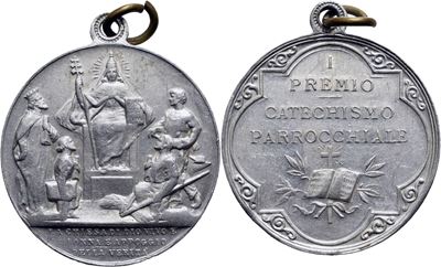 Medaglia commemorativa per il Premio di Catechismo Parrocchiale - Ø 32 mm