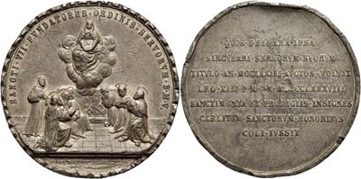 Johnson, Medaglia per la Canonizzazione dei Servi di Maria 1888, Ø: 50 mm