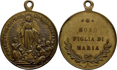Olivieri, Medaglia delle Figlie di Maria, 1865
