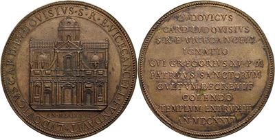 Ludovico Ludovisi (Cardinale), Medaglia commemorativa per la Fondazione della chiesa di Sant'Igna...