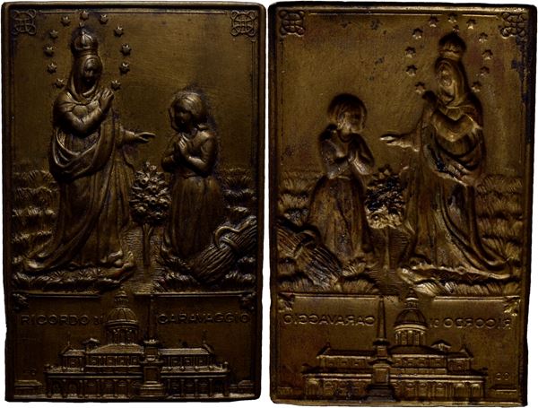 PERSONAGGI - Michelangelo Merisi il Caravaggio (pittore) (1573-1610) - Placchetta - (BR g. 5,17) mm. 35x53. SPL