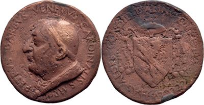 Pietro Barbo, Medaglia commemorativa (1455) con busto del Cardinale Paolo II
