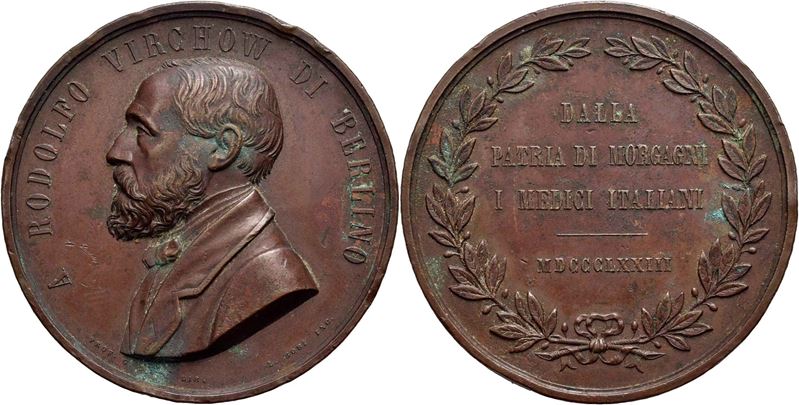 Rodolfo Virchow, Medaglia commemorativa dei medici italiani (1873)