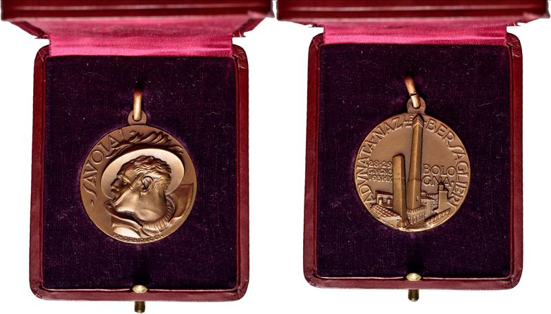 Morbiducci, Medaglia commemorativa - Adunata Nazionale Bersaglieri Bologna 1931