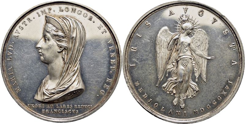 Francesco I, Medaglia commemorativa per la morte di Maria Ludovica, 1816