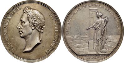 Francesco I d'Asburgo-Lorena, Medaglia commemorativa del Regno d'Austria, 1830, Ø: 44 mm, argento