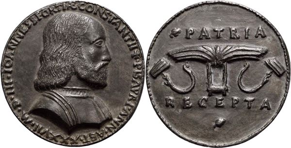 PESARO - Giovanni Sforza (1489-1510) - Medaglia 1503 - A ricordo del suo ritorno a Pesaro. Ø: 74 mm. - (AE g. 234,1) RRR. SPL-FDC