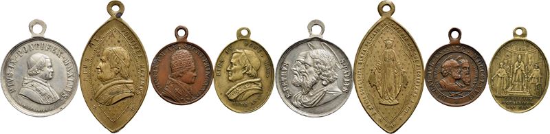 Pio IX, Lotto di 4 medaglie del Stato Pontificio (1846-1878)