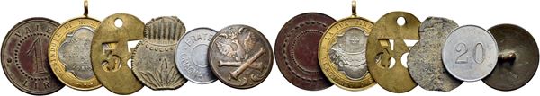 VARIE. Lotto multiplo di medaglie. Metalli, diametro, peso e epoche varie. Varie