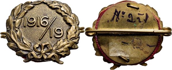 AUSTRIA - Francesco Giuseppe (1848-1916) - Spilla - 1916-1919 - Anzianità campagna austro-ungarica - (BR g. 12,83) mm. 30x23 - qFDC