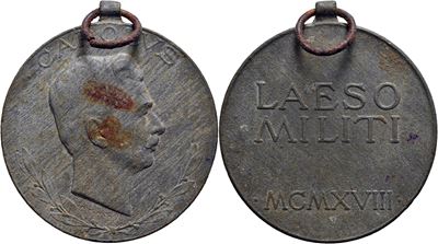 Carlo I d'Austria, Medaglia al merito per feriti di guerra 1914-18