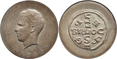 BELGIO, Medaglia commemorativa del 1.000° anniversario di Bruxelles, 1965, Opus: Dionant, Ø: 21 m...