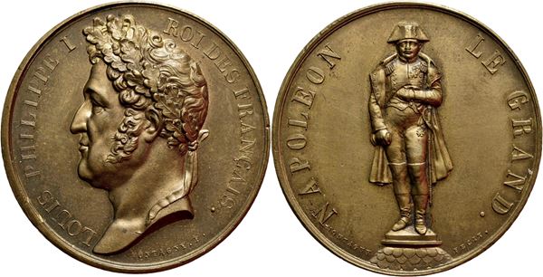 FRANCIA - Luigi Filippo I (1830-1848) - Medaglia - A Napoleone il Grande  Ø: 40 mm. - (BR g. 38,8) R. qFDC