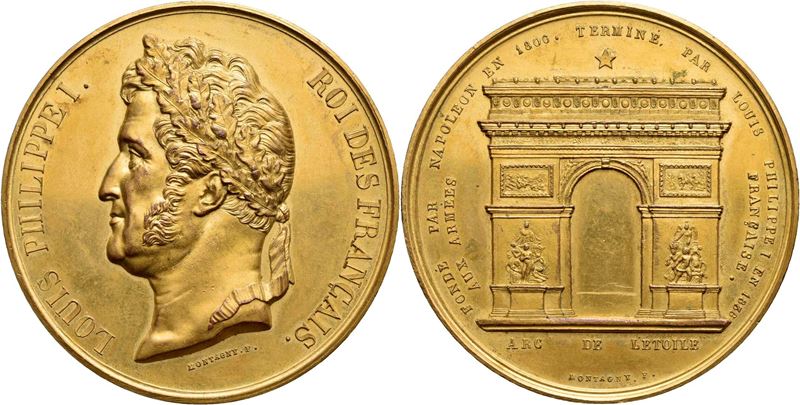 Luigi Filippo I, Medaglia commemorativa dell'Arco di trionfo (1806-1836)