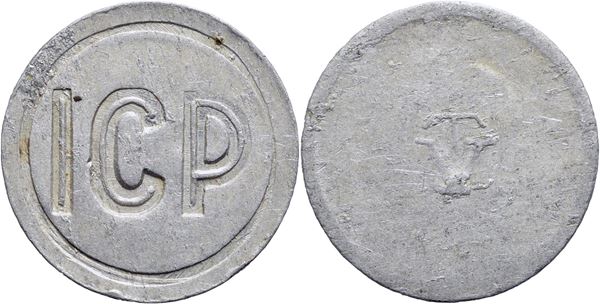 Gettoni - Gettone - Anni '60 - Istituto Case Popolari TV Ø: 24 mm. - (AL g. 1,87) Per vedere la TV comune nelle Case Popolari. qSPL/BB+