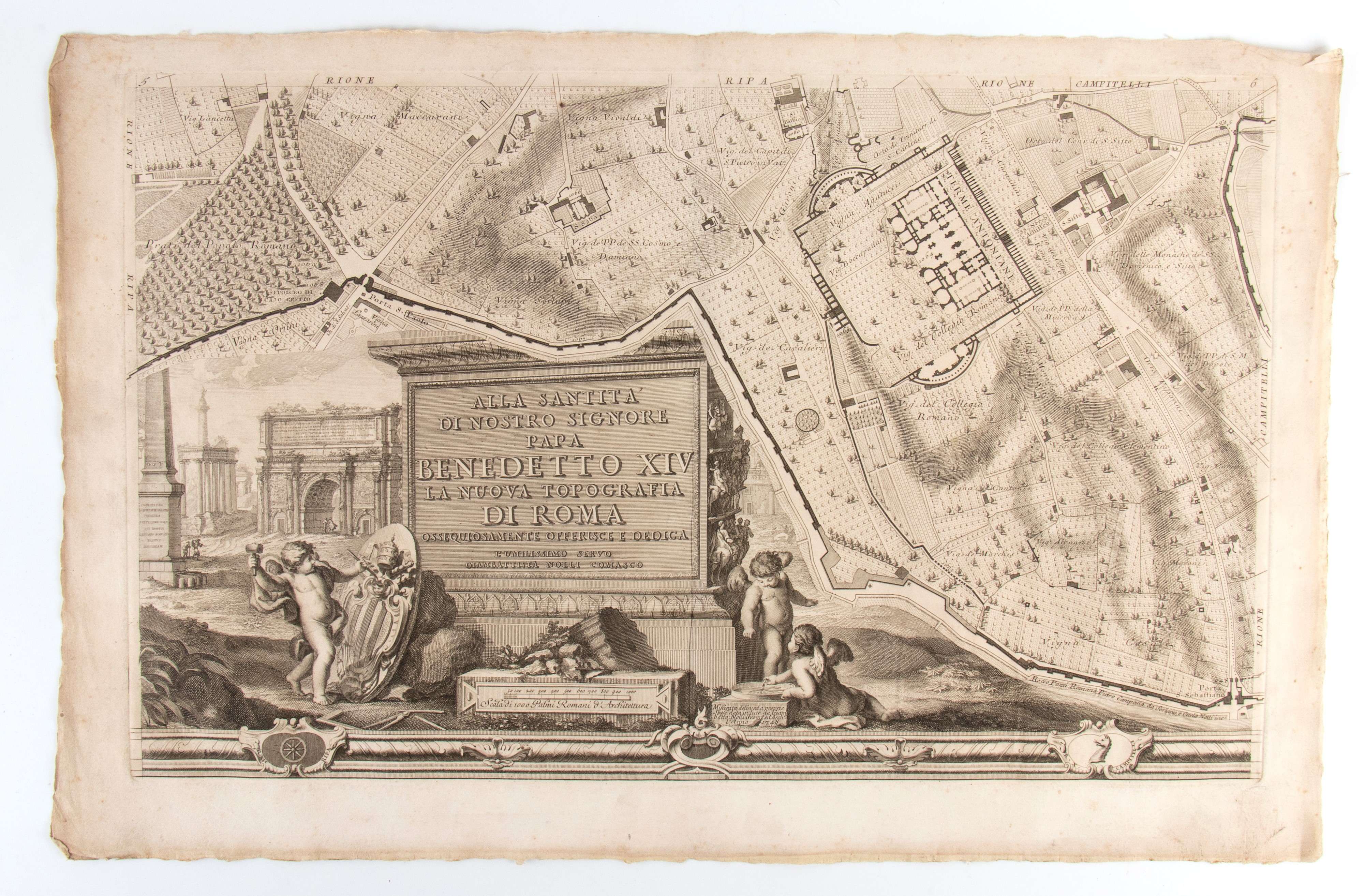 Carlo Nolli - Nuova Pianta di Roma, 1748